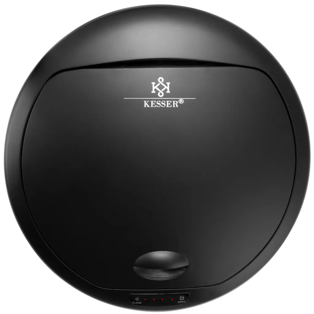 Kesser® Automatik Sensor Mülleimer Abfalleimer Abfall EDELSTAHL Papierkorb, Liter:56 Liter, Farbe:56 Liter SCHWARZ