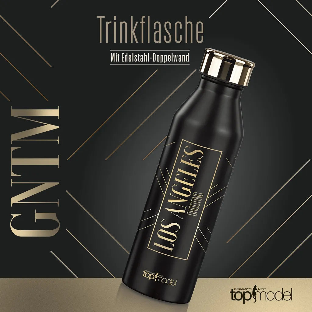  GNTM Germanys Next Topmodel Trinkflasche Wasserflasche Edelstahl Sport 600ml