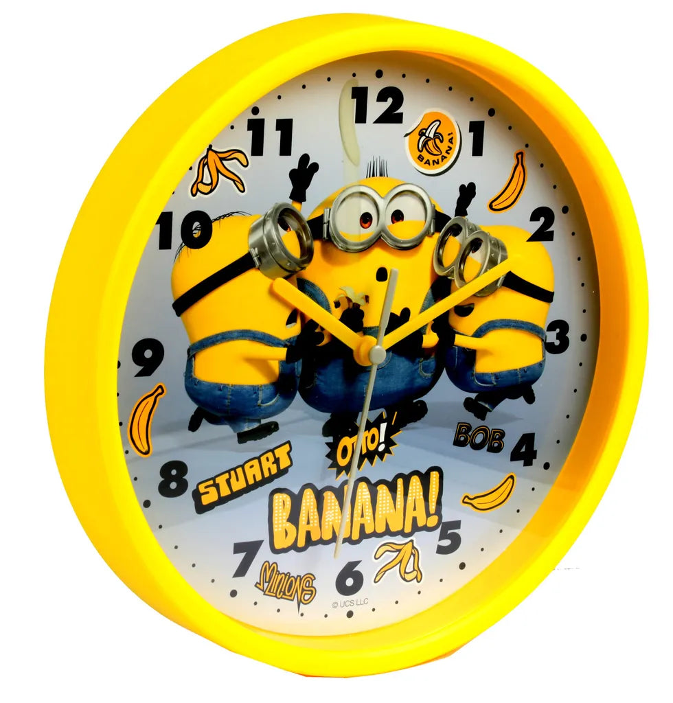  Minions Wanduhr Quarzuhrwerk 22 Cm Ich Einfach Unverbesserlich Kinderuhr - 6-MN0103LD0 Ostergeschenk
