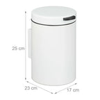  Relaxdays Kosmetikeimer Wandmontage 3 Liter