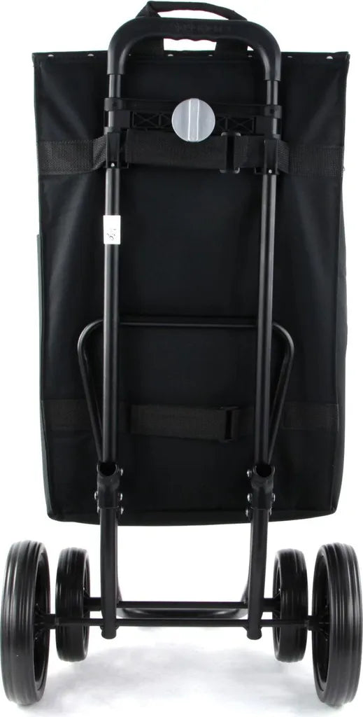  Andersen Shopper Quattro Mit 4 Rädern, Höhenverstellbar Mit Rad Ø 15 Und 20cm Und 45 Liter Tasche Malit Schwarz Mit Kühlfach