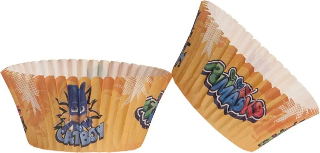  PJ Masks-Muffinförmchen Dekoration 25 Stück Bunt 5x3 Cm