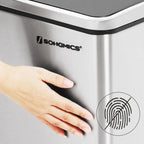  SONGMICS Mülleimer 54L Treteimer 3 X18L Edelstahl Abfalleimer Mit Fußpedal Handgriffen Und 3 Inneneimern Aus Kunststoff LTB54NL