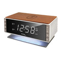  Technoline WT 487 Radiowecker Mit Qi-Ladefläche, Farbe:Braun