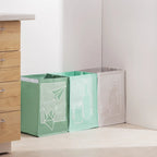  Navaris 3er Set Recycling Taschen Für Glas Plastik Und Papier - 3fach Mülleimer Müllsortierer - Mülltrennsystem Behälter Für Mülltrennung
