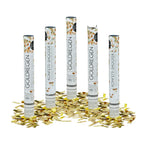  Relaxdays 5 X Party Popper 40 Cm Gold