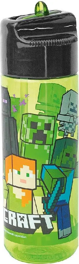  P:OS Schule Tritan-Trinkflasche Minecraft, 540 Ml, Inkl. Trinkhalm Trinkflaschen Unterwasserwelt RT_Trinkflaschen Bayw1120