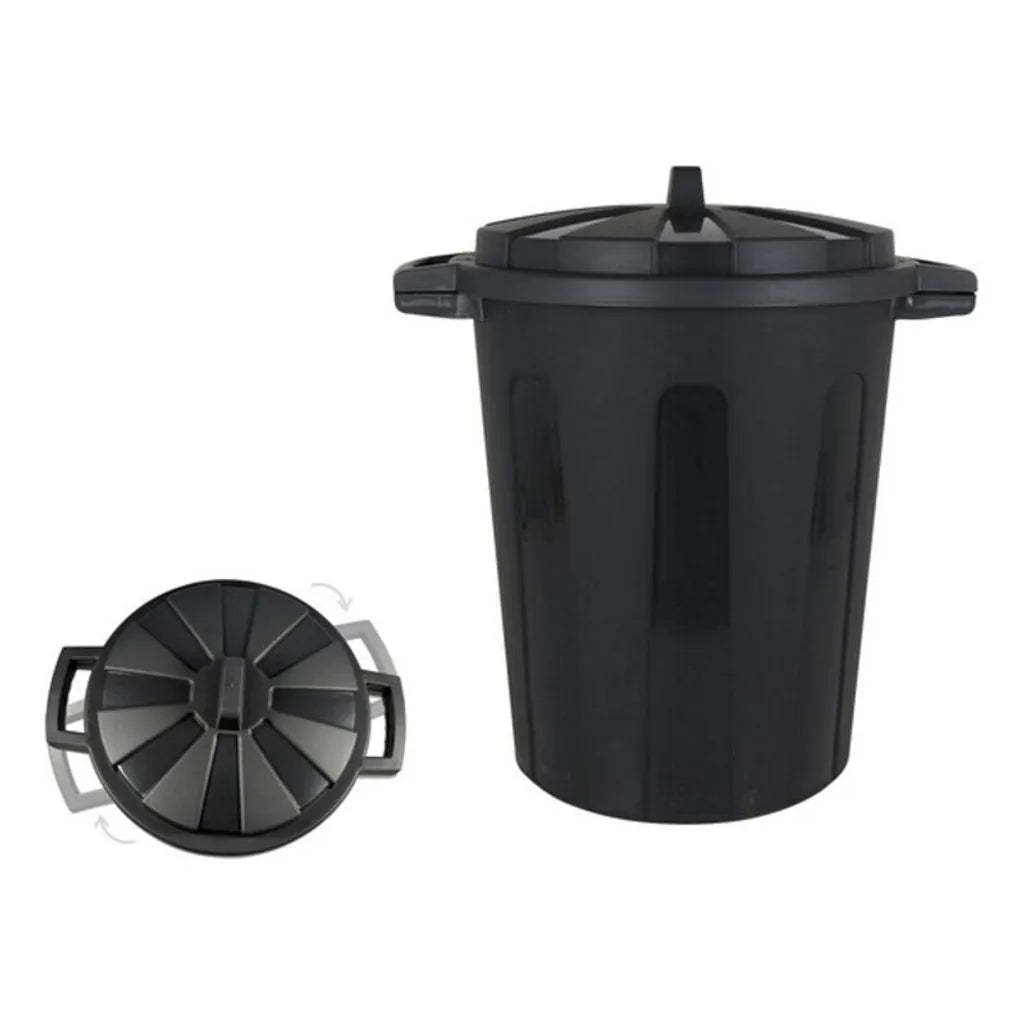  Abfalleimer Schwarz BigBuy Eco Größe: 100 L - ø 69 X 57 X 57 Cm