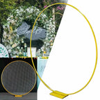  2m Hochzeit Bogen Rund Metall Ständer Hintergrund Nachbildung Blumen Luftballon Rahmen Gold