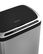  DALLBY Sensor Mülleimer - 50L - Edelstahl - Abfalleimer Mit Sensor