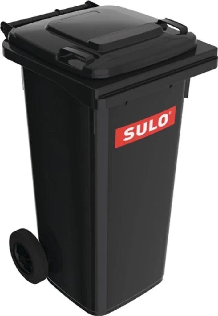  Müllgroßbehälter 120l HDPE Anthrazitgrau Fahrbar,n.EN 840 SULO