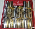 6 Große Knallbonbons 29cm Silber Und Gold