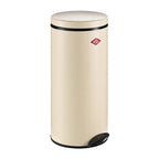  Wesco Pedal Bin Gastro 127, Pedal Bin, Waste Garbage Can, Trash Can, Sheet Steel, Almond, 22 L