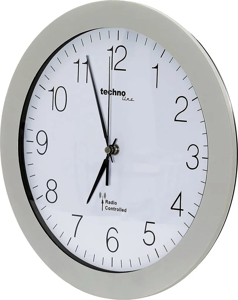  Technoline Wanduhr WT 8000 Silber Analog