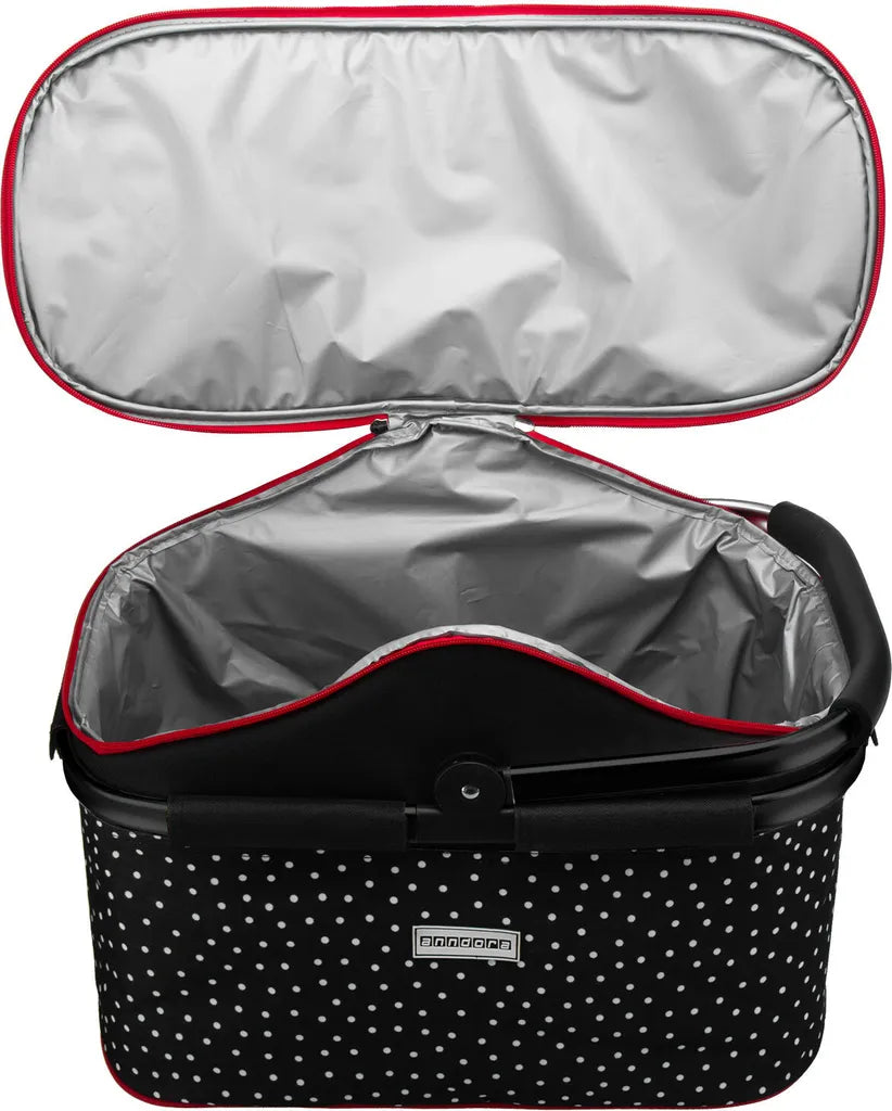  Kühlkorb 25 L Schwarz Rot Snövit - Schwarz Weiss