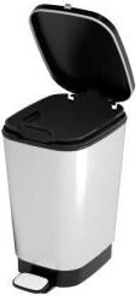 KIS Treteimer 10L CHIC Inox Und Schwarz