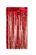  Lametta Vorhang 50x100cm, Farbauswahl:rot