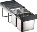  Wesco Einbau-Abfallsammler EDEL-TRIO-MASTER 40DT, 16 Liter + 2x8 Liter 600789