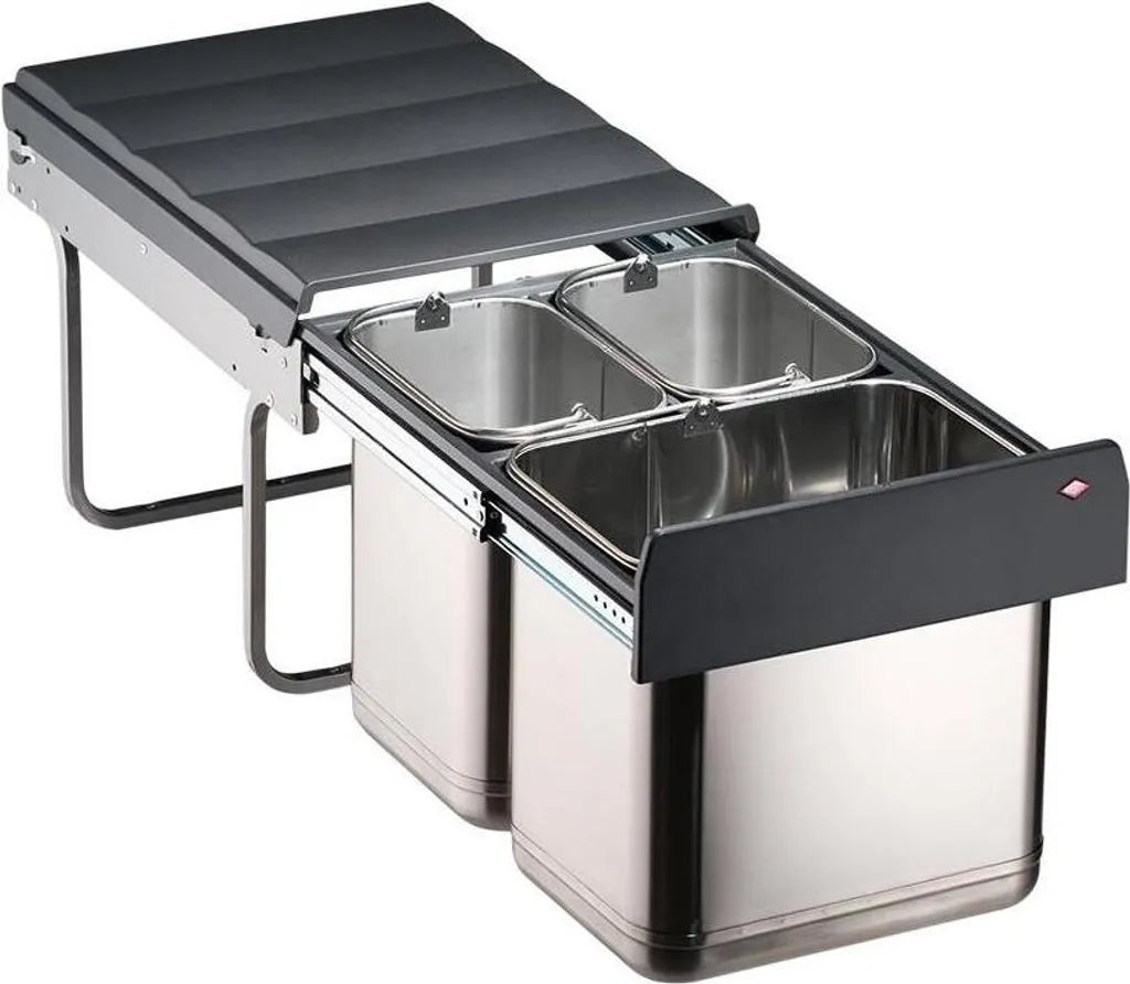  Wesco Einbau-Abfallsammler EDEL-TRIO-MASTER 40DT, 16 Liter + 2x8 Liter 600789