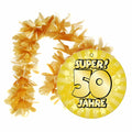  1 Hawaii - Kette 50 Gold Goldene Hochzeit Geschenkartikel Deko Geburtstag 50