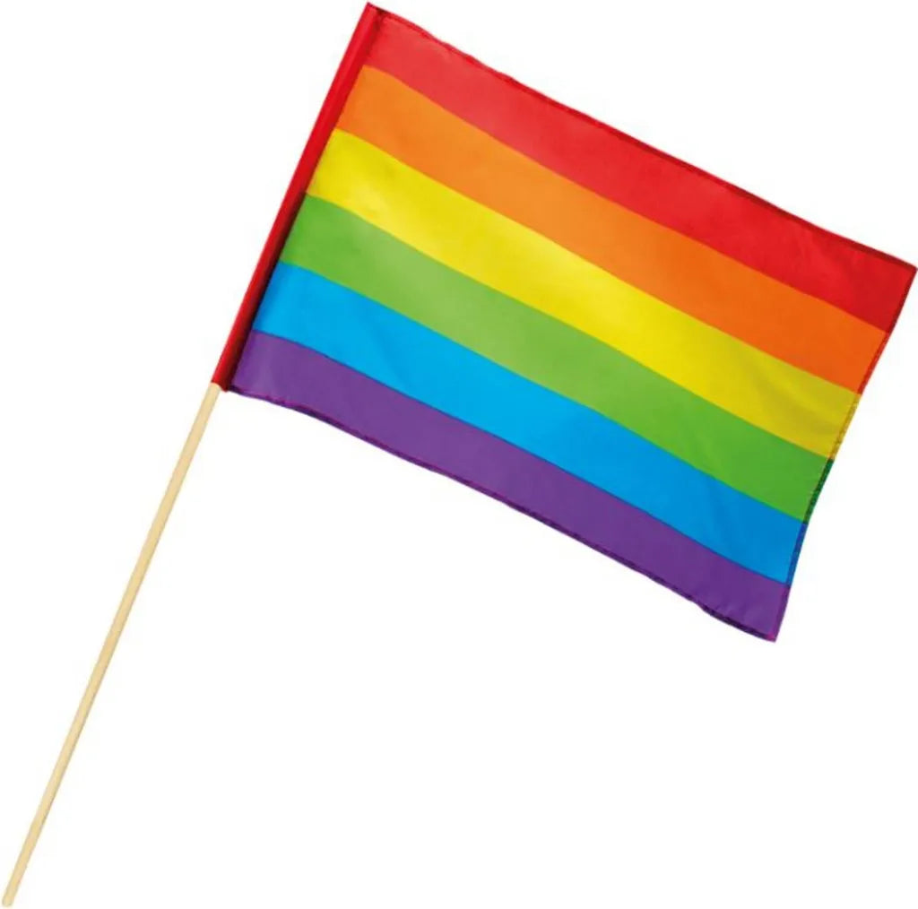 Boland Regenbogen-Schwenkfahne 76x45cm