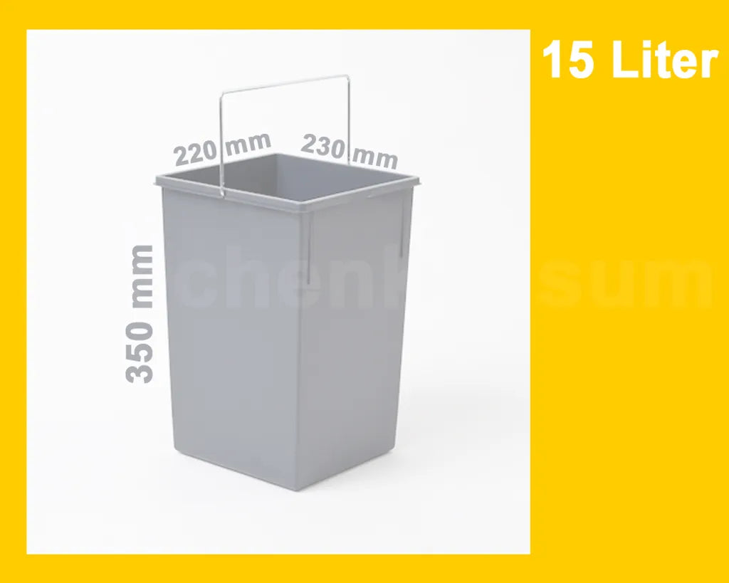  Hailo 15 L Inneneimer Ersatzeimer 1008879 Mülleimer M Henkel F Tandem Terzett Mit Deckel