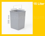  Hailo 15 L Inneneimer Ersatzeimer 1008879 Mülleimer M Henkel F Tandem Terzett Mit Deckel