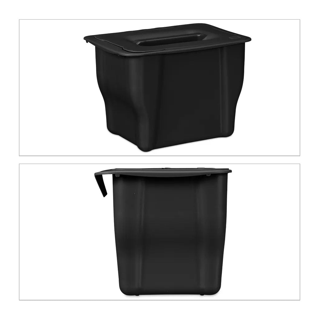  Relaxdays Biomülleimer Küche 5 L Schwarz