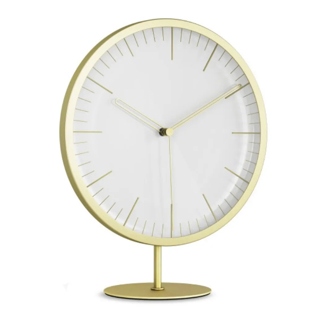  Umbra INFINITY Clock Uhr Wanduhr Standuhr Gold