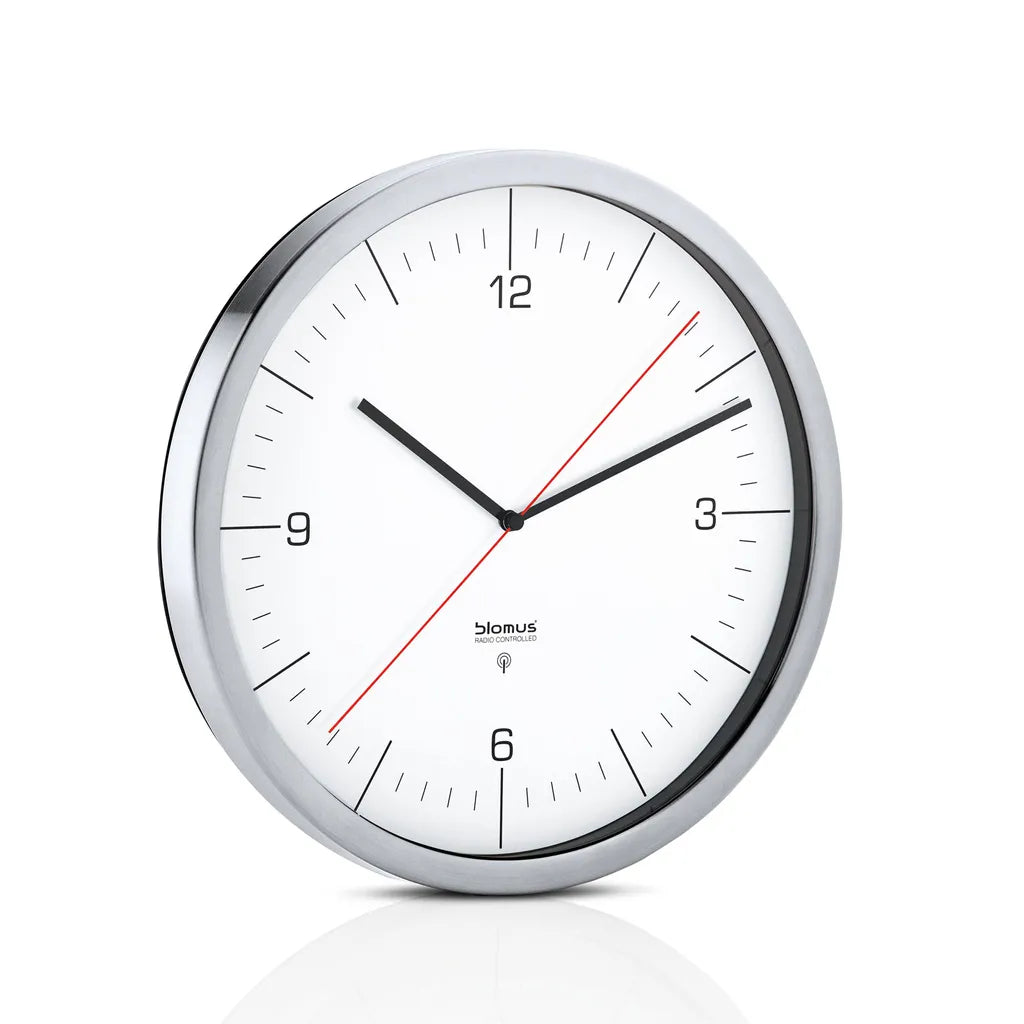  Blomus Funkuhr CRONO Ø 24 Cm Weiss