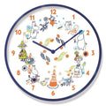  Moomin - Wanduhr PM4427 (Einheitsgröße) (Blau/Weiß/Orange)