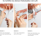  1 Folienballon Geburt Willkommen Baby Tiere Weiß Bunt Satin 45 Cm Ungefüllt Ballongas Geeignet