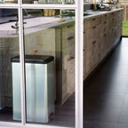  Curver Tretmülleimer Deco Schmal 40L Silbern