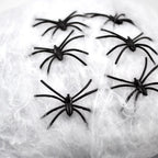  Spinnennweben 6 Spinnen Spinnennetz Grusel Halloween Karneval Deko Party
