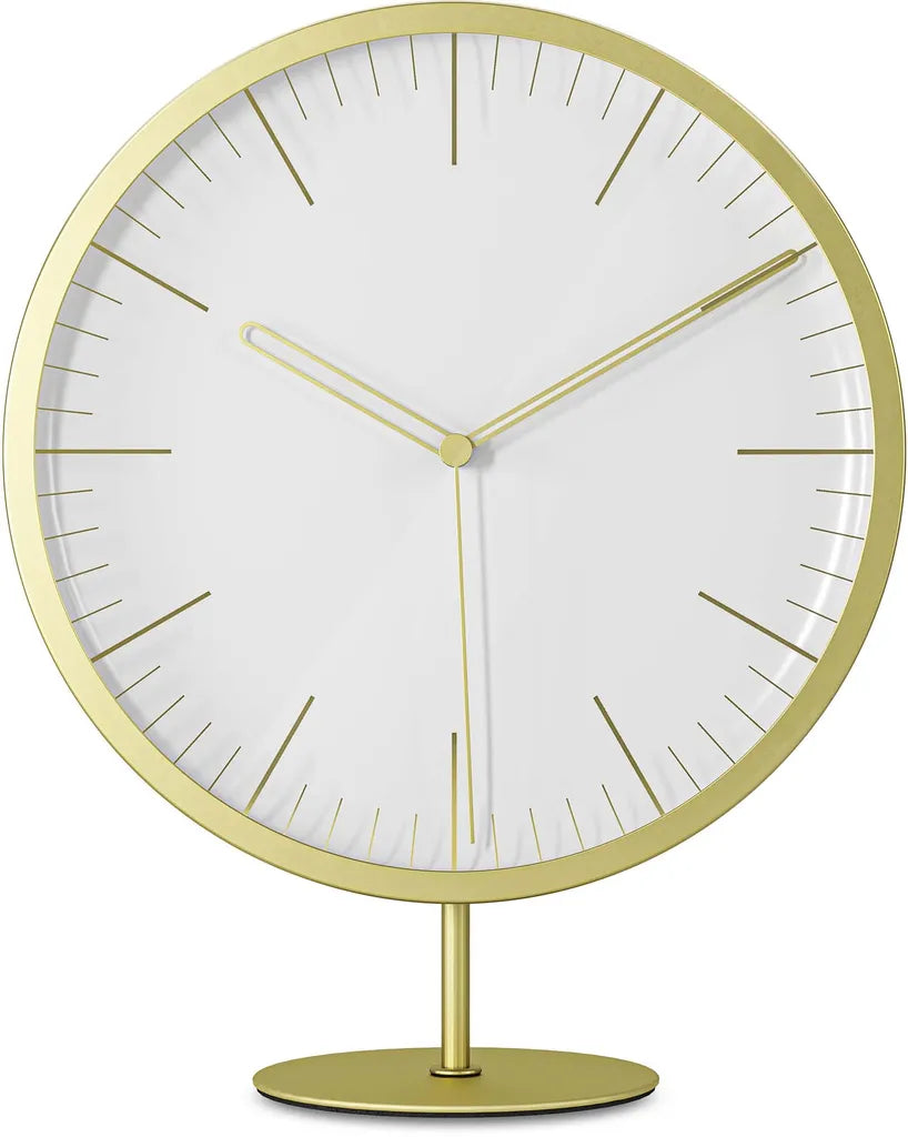  Umbra INFINITY Clock Uhr Wanduhr Standuhr Gold