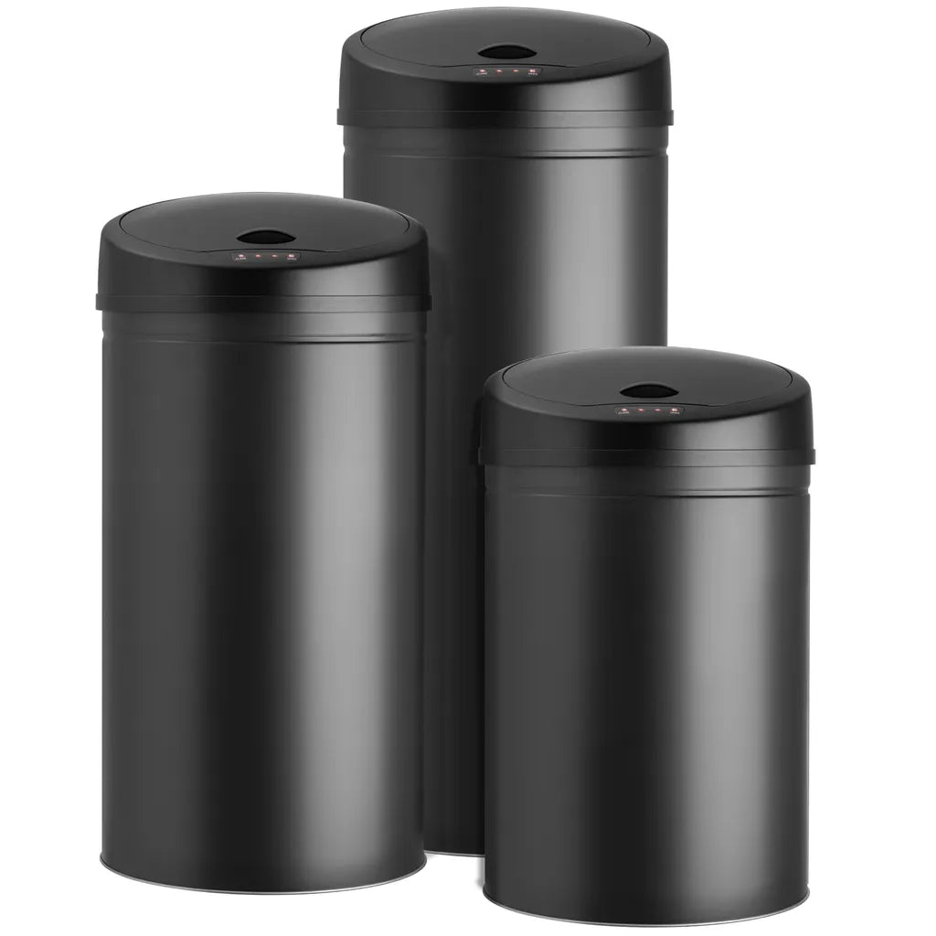  Kesser® Automatik Sensor Mülleimer Abfalleimer Abfall EDELSTAHL Papierkorb, Liter:40 Liter, Farbe:40 Liter SCHWARZ
