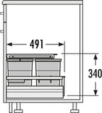  Hailo Abfallsammler Separato K 500 18/8/8/D