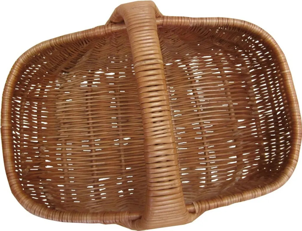  Einkaufskorb "Muschel",Vollweide, Tragekorb, Bügelkorb, Picknickkorb, Weidenkorb