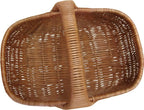  Einkaufskorb "Muschel",Vollweide, Tragekorb, Bügelkorb, Picknickkorb, Weidenkorb