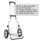  Andersen Einkaufstrolley Royal Klappbar Mit Metallspeichenrad Ø 25 Cm Und 54 Liter Einkaufstasche Milla Schwarz