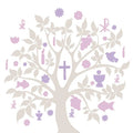 20 Lunch-Servietten Christicher Baum Taupe