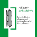  Novaliv 2x Einkaufskorb Faltbar Mit Kühlfunktion 30 Liter GRAU Isolierkorb Mit Gepolsterten Tragegriffen Und Reißverschluss Am Deckel Tragekorb