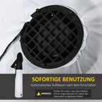  HOMCOM Halloween Deko Geister Skelett Aufblasbares Gespenst Mit Weißen LEDs Geist Halloween Lichter Mit Gebläse 140 X 105 X 270 Cm