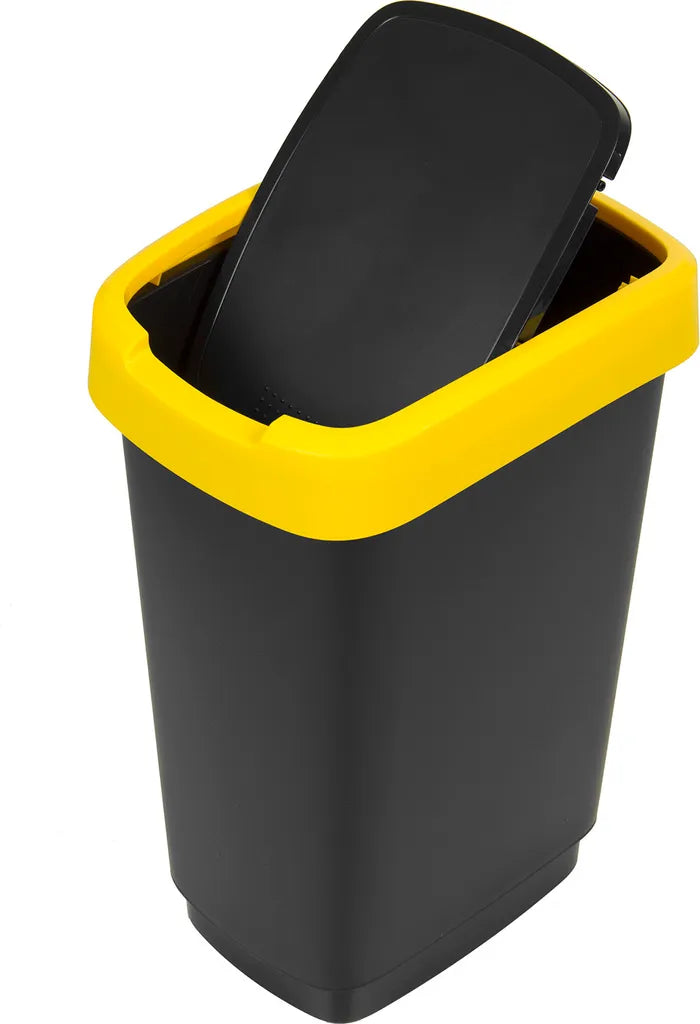  3er-Set Abfalleimer Mülltrennug 3x25L Rotho Twist Abfallbehälter Mülleimer Recycling