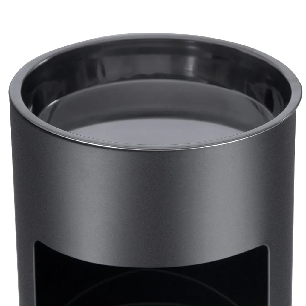  Standaschenbecher 30 L Mit Aschenbecher Schwarz 60,5 X 24,5 Cm Für Draußen Mülleimer Abfalleimer Mit Inneneimer SONGMICS LTB17C