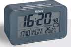  MEBUS Funk-Wecker Digital Ohne 2x AAA Batterien 7,1x12x4,8cm Anthrazit