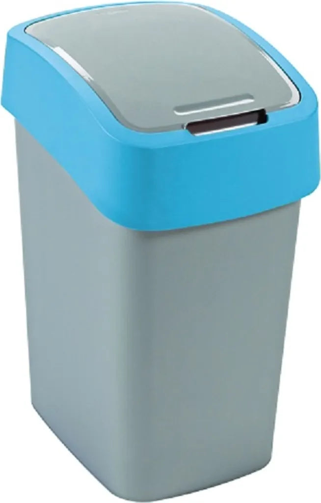  CURVER Mülleimer 'FLIP BIN' 25 L Silber/blau