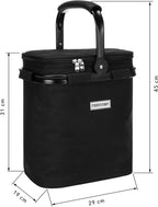  Flaschenträger Für 6 Flaschen Mit Kühlfunktion - Schwarz - Schwarz