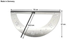  DanDiBo Sonnenuhr Edelstahl Für Die Wand 70 Cm Rostfrei 96206 Ausrichtbar Wetterfest Gartenuhr Modern Metall