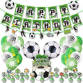  Weltmeisterschaft Fußball Party Supplies Luftballons Geburtstag Deko Ballons Cake Topper Happy Birthday Banner